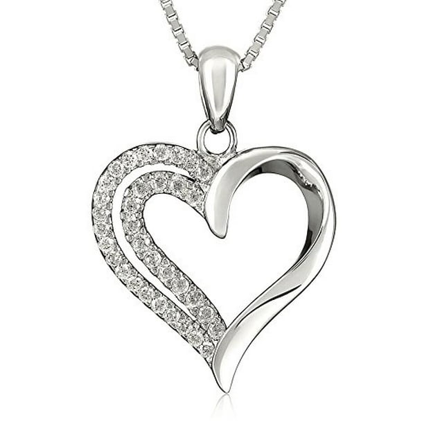 GREAT GIFT Heart   .925 Sterling Silver Pendant